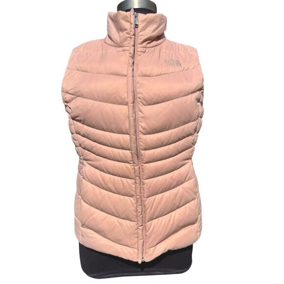 The North Face Aconcagua 550 Down Women's Vest Jacket‎ Size XL Pink Full Zip - Picture 1 of 6